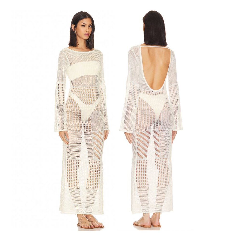 NWT L'academie evea maxi knit dress